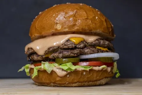 Fresh grilled veg burger